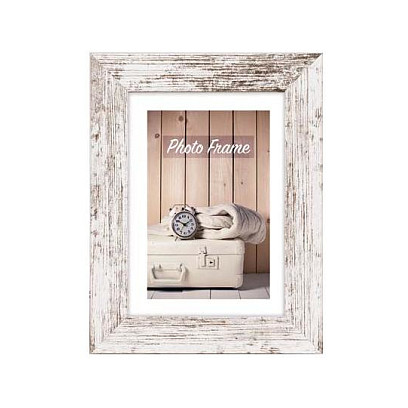 ZEP Nelson 6 wei/braun 13x18 Holz Bilderrahmen V21576