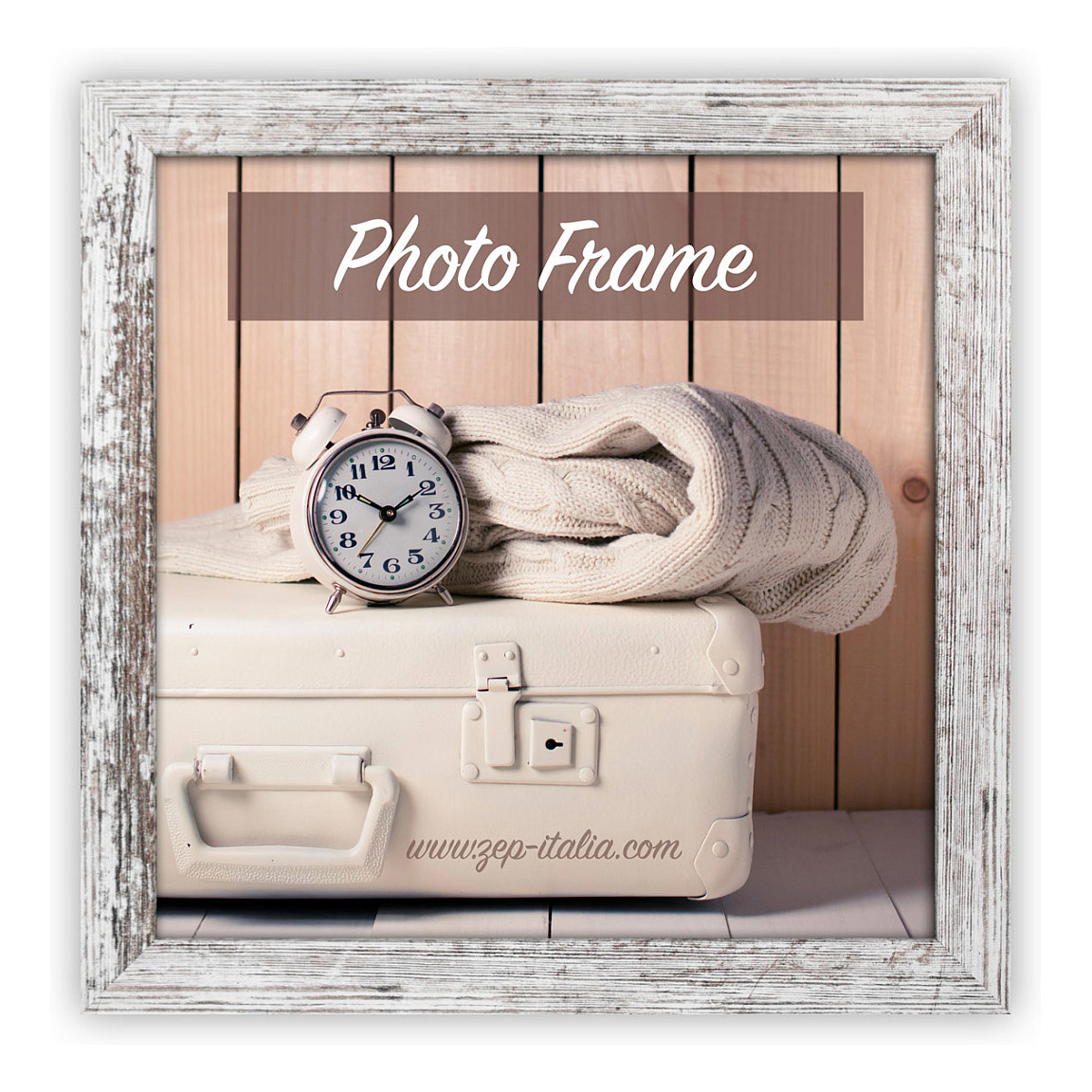 ZEP Nelson 6 wei/braun 15x15 Holz Bilderrahmen V21156