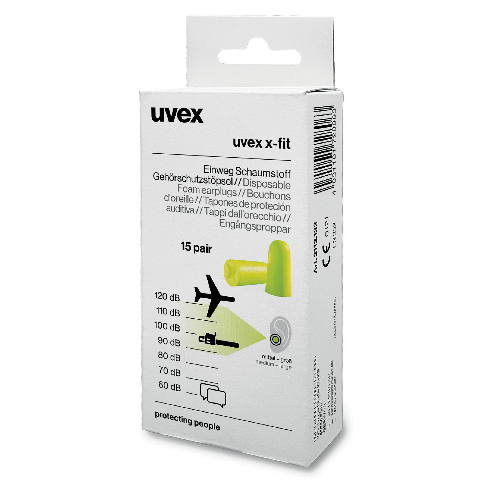 uvex x-fit Minibox, 15 Paar Werkzeuge