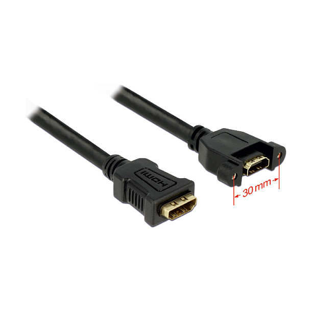 DeLOCK 0.25m 2xHDMI HDMI cable