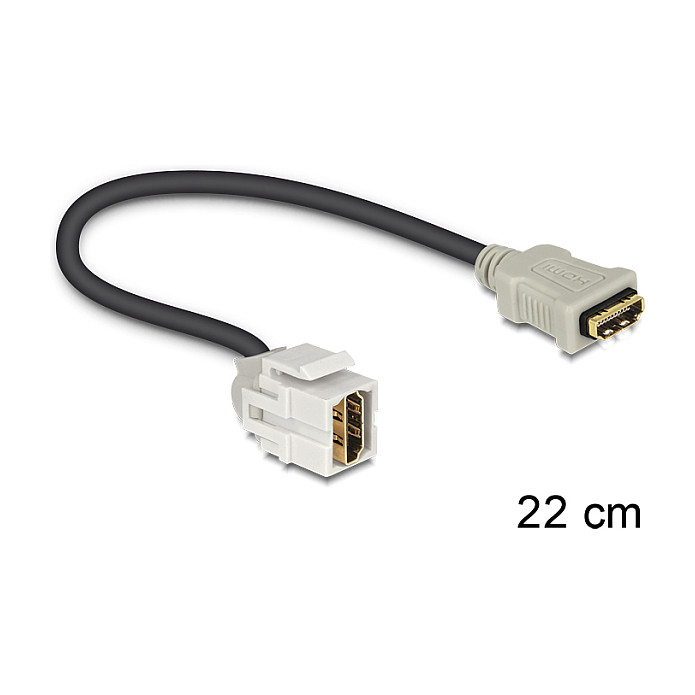 DeLOCK HDMI - HDMI, 0.22m HDMI cable Display