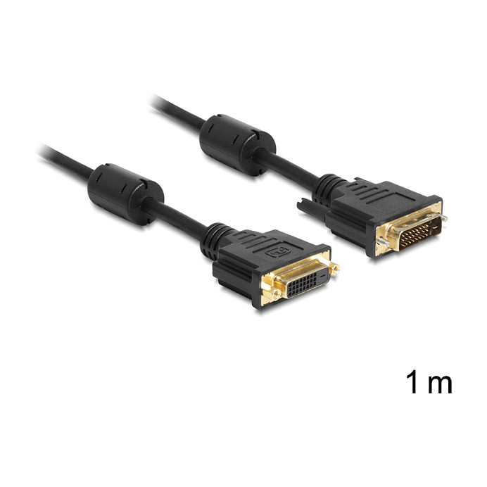 DeLOCK DVI-D/DVI-D 1m DVI cable Display