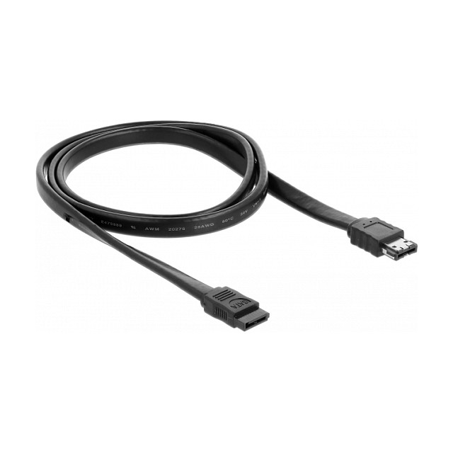 Delock Kabel SATA 3 Gb/s Buchse > eSATA Buchse 1 m schwarz