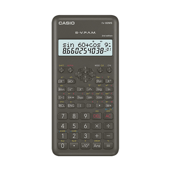 Casio FX-82MS II Calculatrice scientifique noire