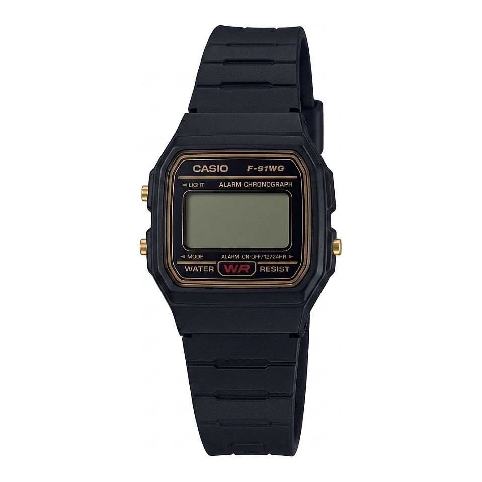 Casio F91WG-9Q Collection Unisex Digital Armbanduhr, schwarz