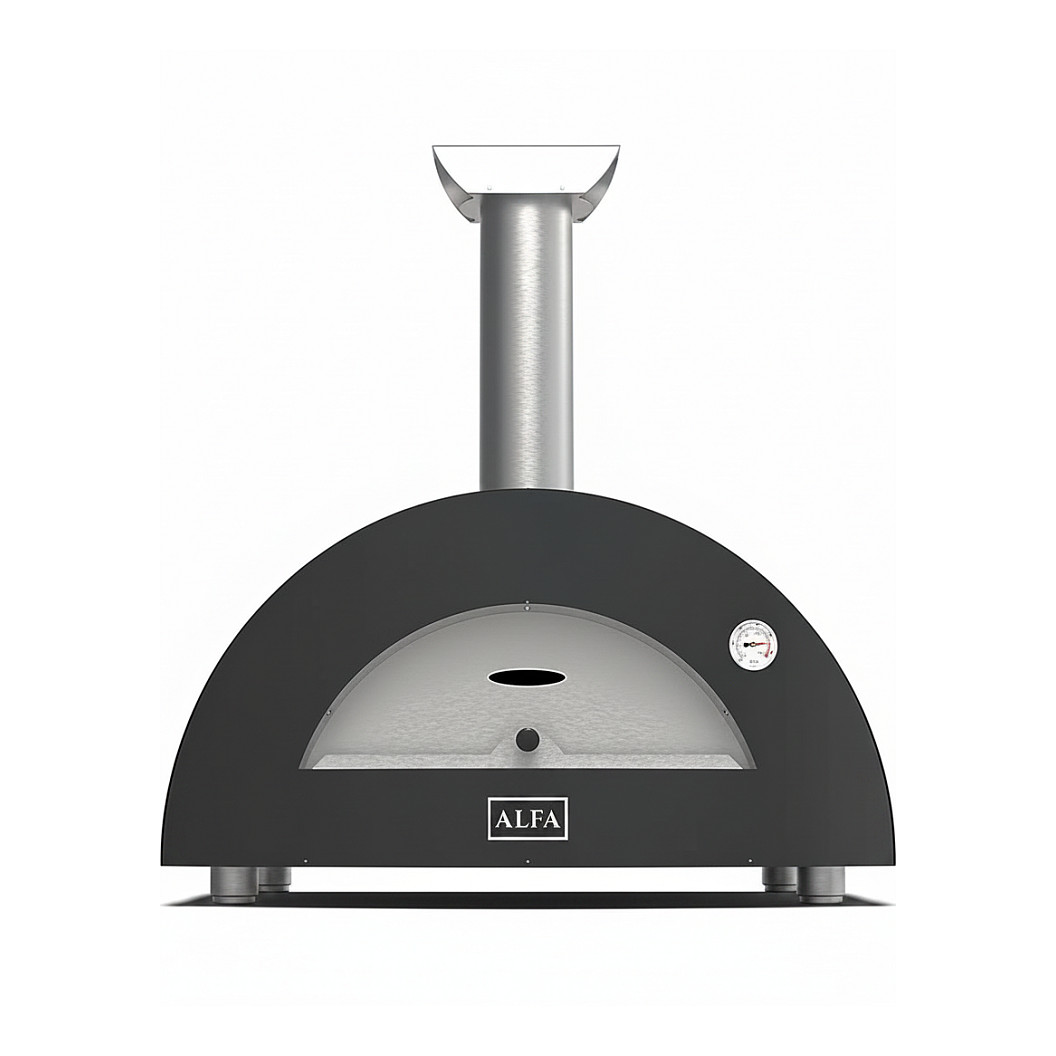Alfa Forni Moderno 2 Pizze Holz Schiefer Grau