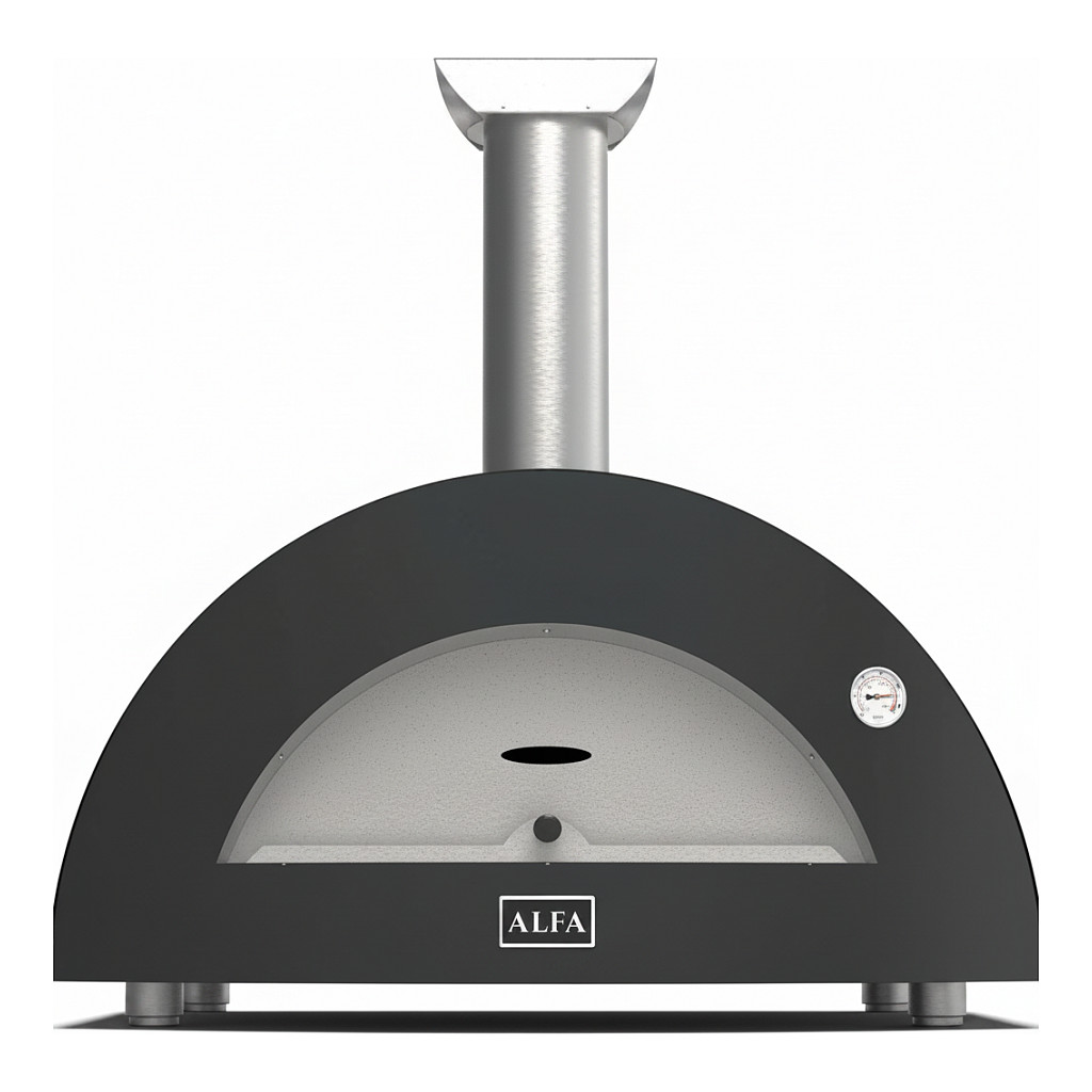 Alfa Forni Moderno 3 Pizze Holz Schiefer Grau Garten
