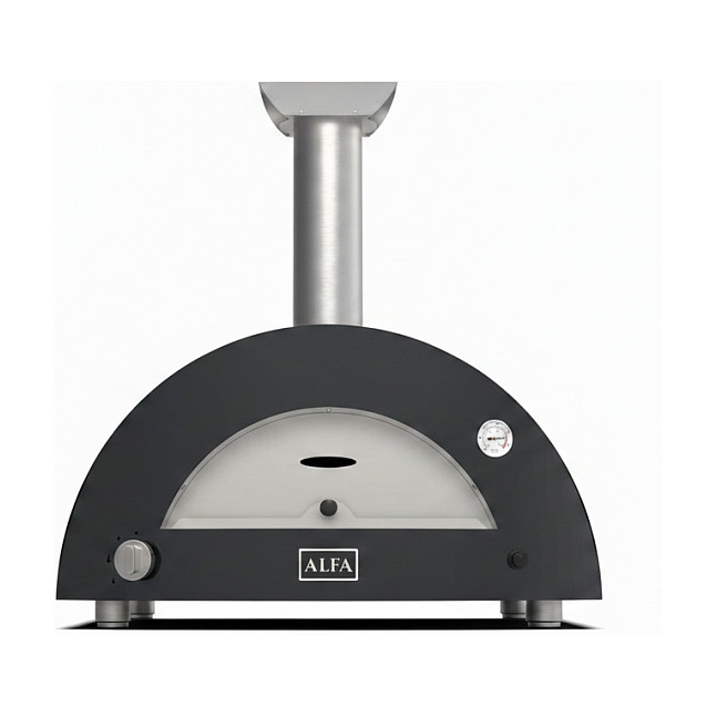 Alfa Forni Moderno 2 Pizze Hybrid-Pizzaofen Ardesia Grey Garten