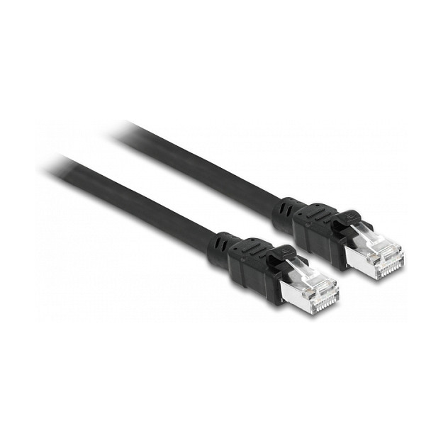 Netzwerkkabel RJ45 Cat.6A F/UTP mit innerem Metallmantel 0,5 m