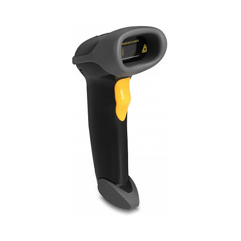 Delock USB Barcode Scanner 1D mit Anschlusskabel und Halterung - Laser - schwarz