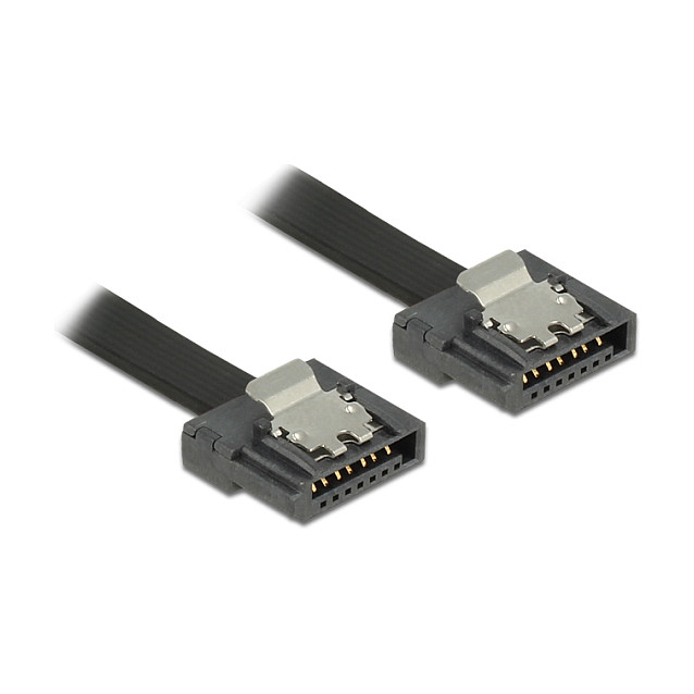 Delock SATA 6 Gb/s Kabel 30 cm schwarz FLEXI