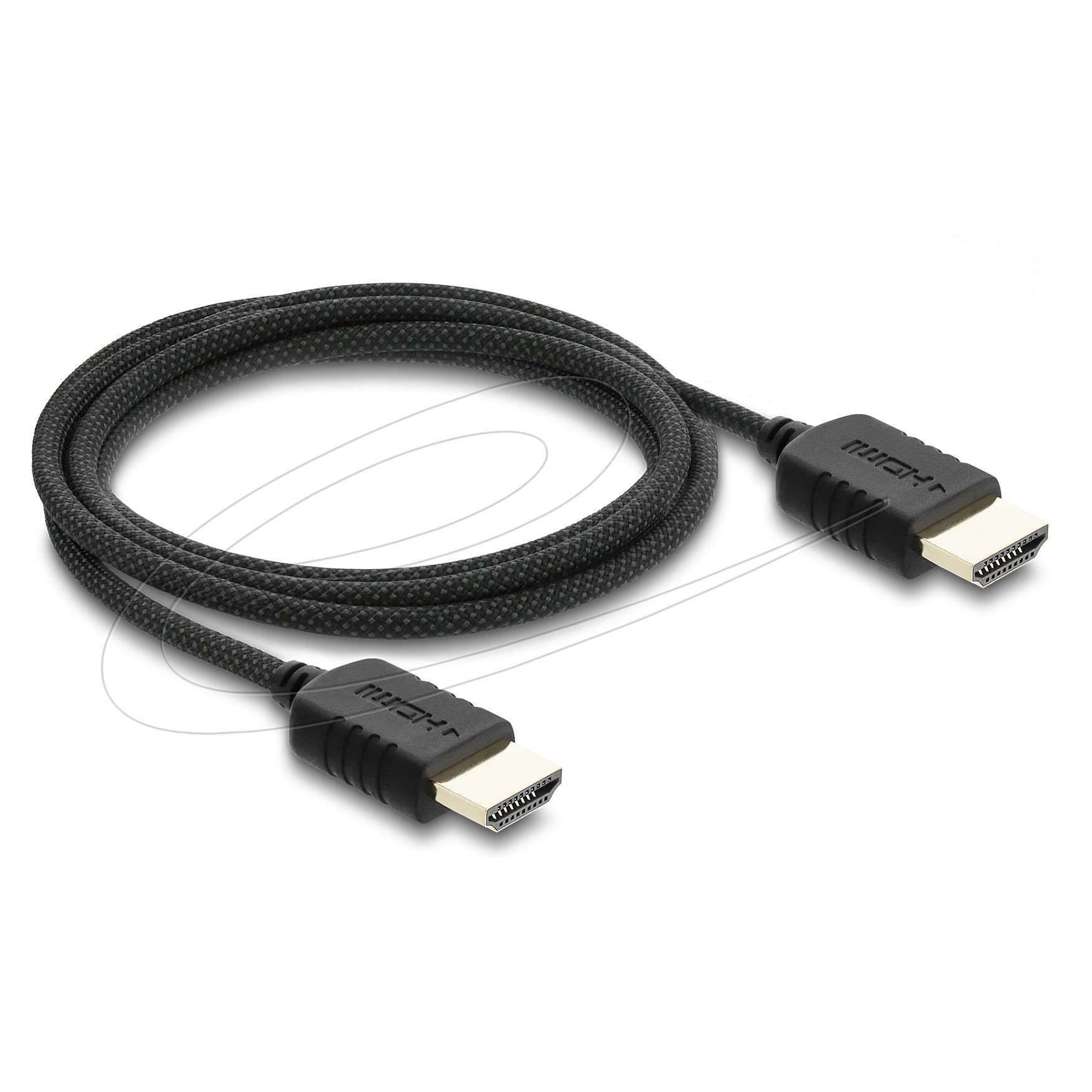 Delock Koaxiales High Speed HDMI Kabel 8K 60 Hz 48 Gbps mit Geflechtmantel 2 m