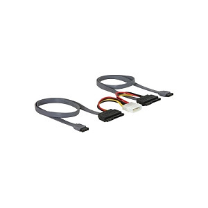 DeLOCK SATA All-in-One cable for 2x HDD SATA cable Computer