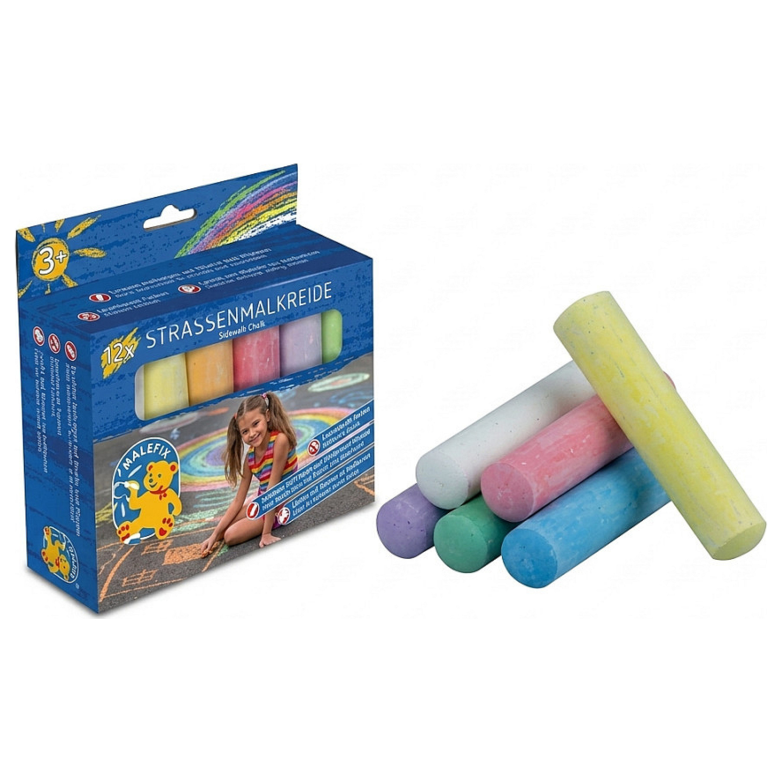 MALEFIX Straßenkreide 6er Packung Fairy Tale Spielwaren