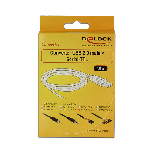 DeLOCK 1.8m USB2.0-A/TTL 6-p USB cable