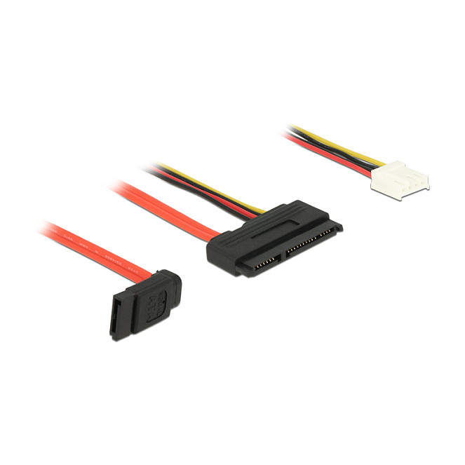 DeLOCK 0.3m, SATAIII 7p + Floppy 4p/SATAIII 22p SATA cable Computer