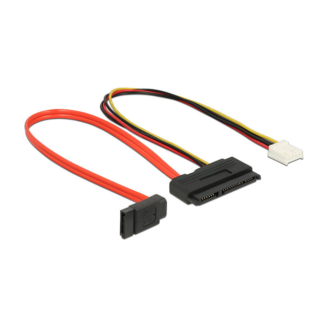 DeLOCK 0.3m, SATAIII 7p + Floppy 4p/SATAIII 22p SATA cable