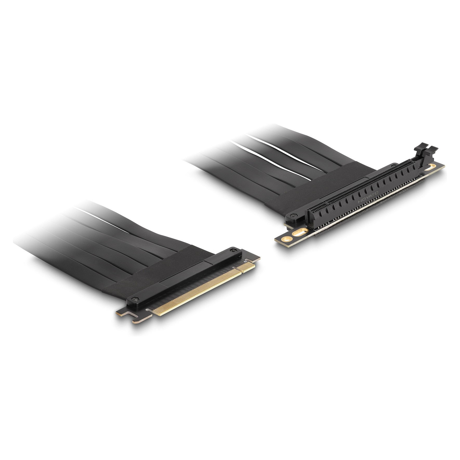 Riser Karte PCI Express x16 Stecker zu x16 Slot 90° gewinkelt mit Kabel 30 cm