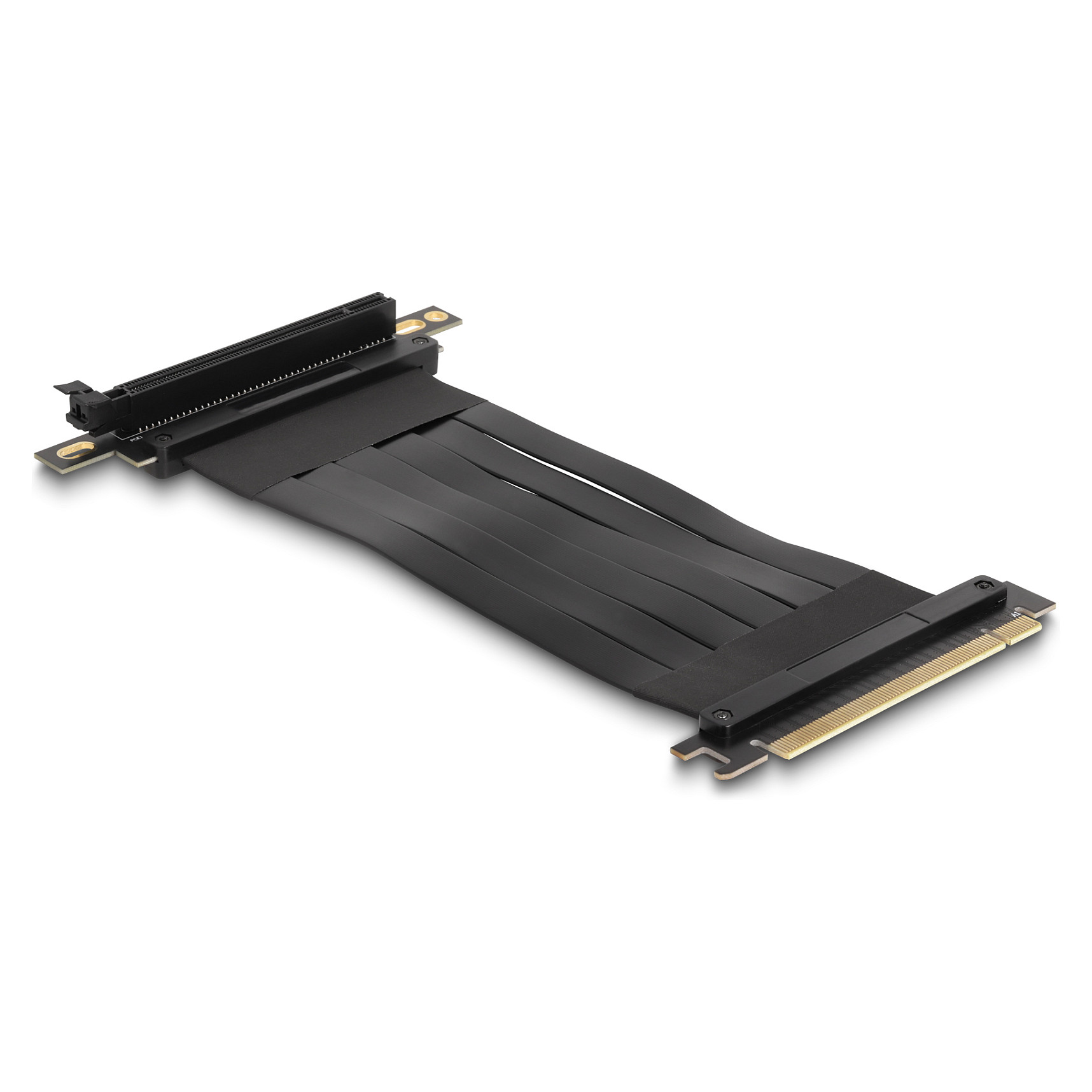 Riser Karte PCI Express x16 Stecker zu x16 Slot 90° gewinkelt mit Kabel 30 cm
