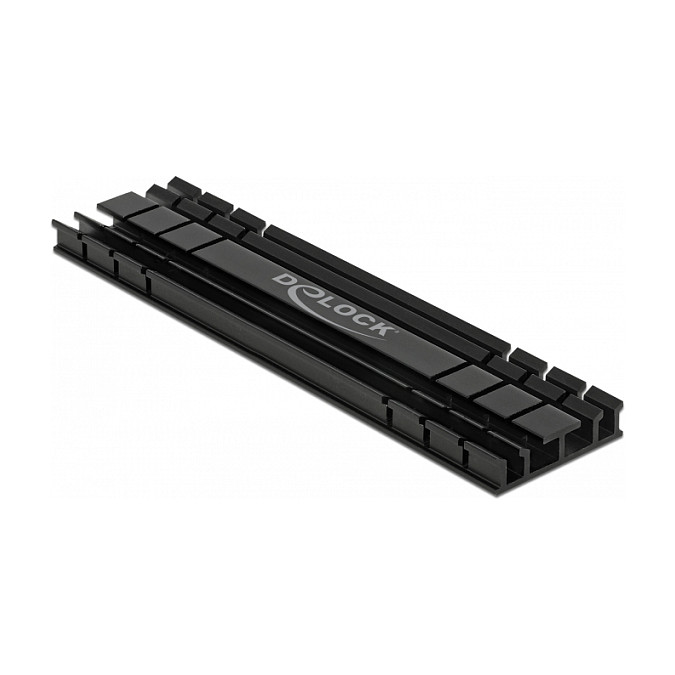 Kühlkörper flach 100 mm für M.2 Modul schwarz