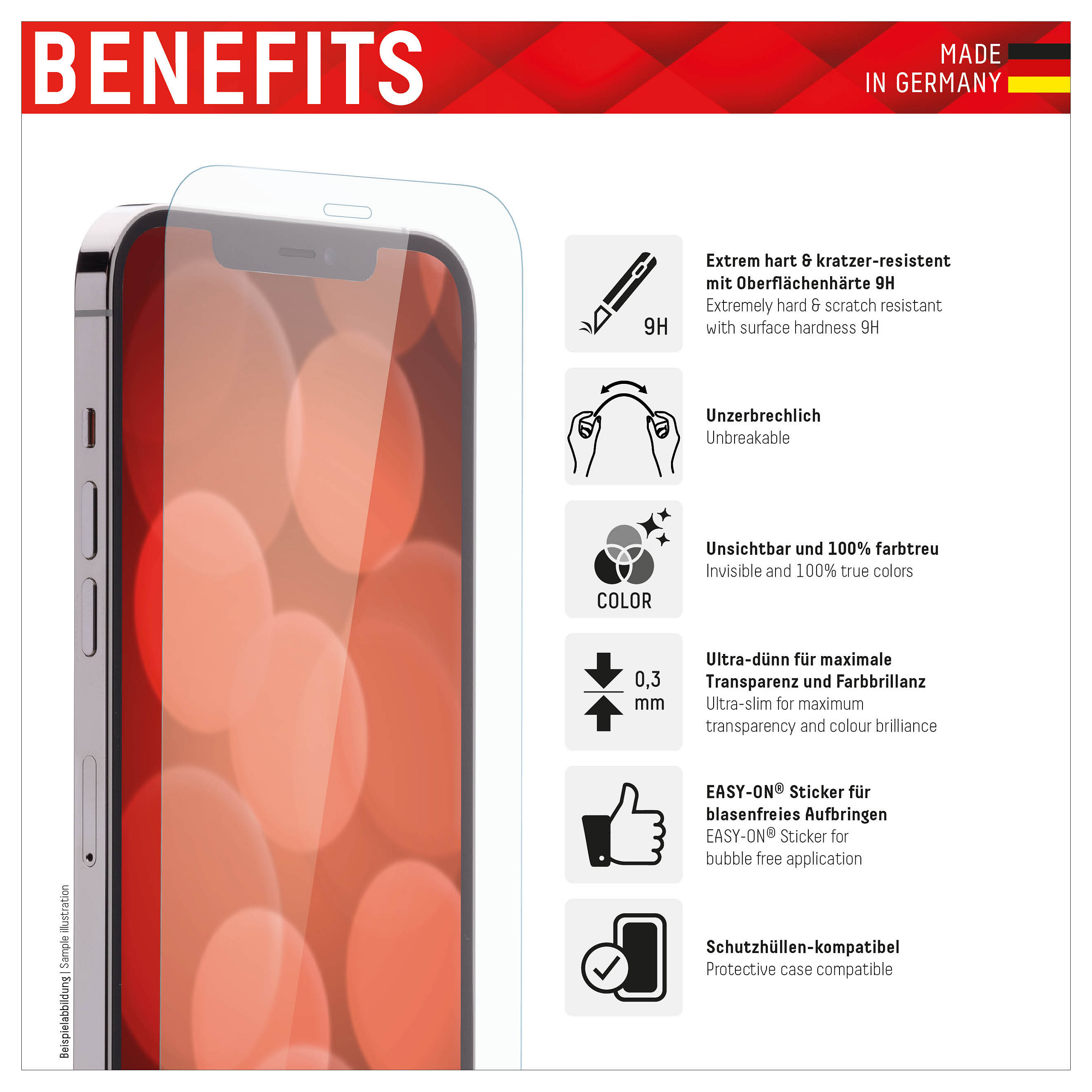 Displex 01714 mobile phone screen/back protector