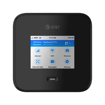 NETGEAR Nighthawk M7 Pro - Mobiler Hotspot - 5G - 6 Gbps - Wi-Fi 5, Wi-Fi 6, Wi-Fi 7, 2.5GbE, 1GbE