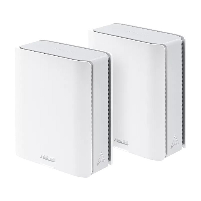 ASUS ZenWiFi BT10 WiFi 7 Smart Mesh System 2er-Pack WLAN BE18000 Triband, 2x 10GbE + 1x 1GbE (pro Einheit), Abdeckung bis zu 550 m²
