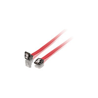 Equip SATA-Kabel 7-Pin->7-Pin abgewink. 3Gbps 0.30m rot PVC Polybeutel