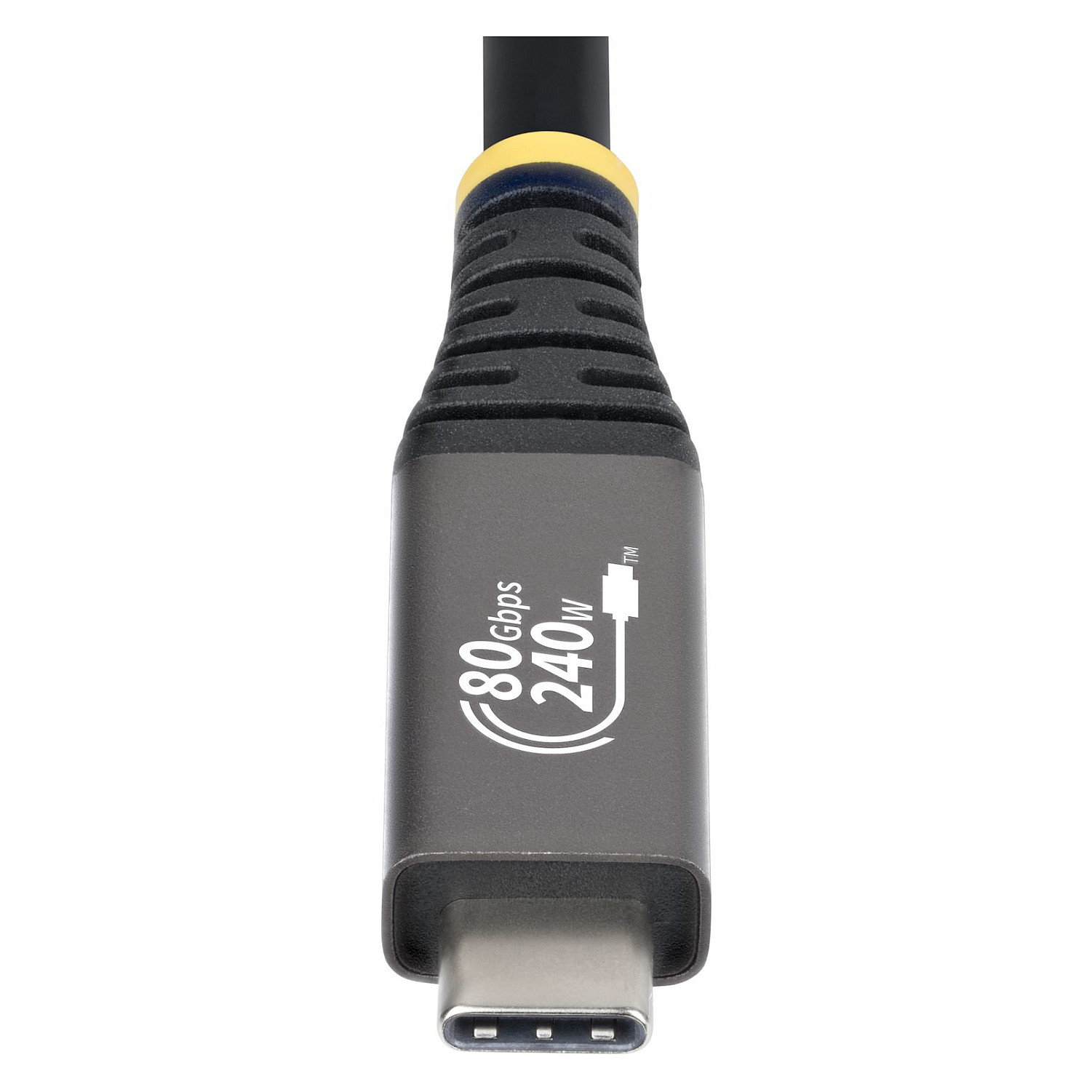 STARTECH.COM 50cm USB4 Kabel 80Gbps USB-IF-zertifiziertes USB-C Ladekabel 240W 8K 120Hz-4K 240Hz DP2.1monitorkabel Thunderbolt 4