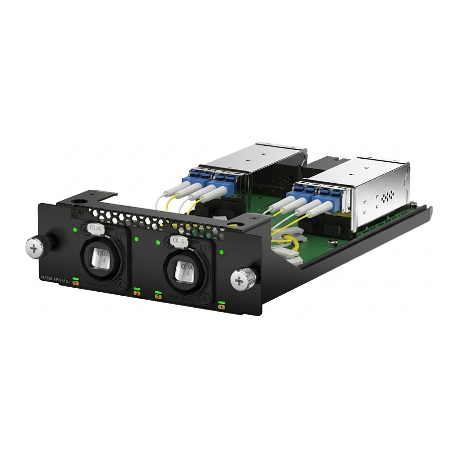Interface card for M4350-16M4V with 2x Neutrik opticalCON QUAD connectors for 4x SMF transceivers SFP/GBIC-Module