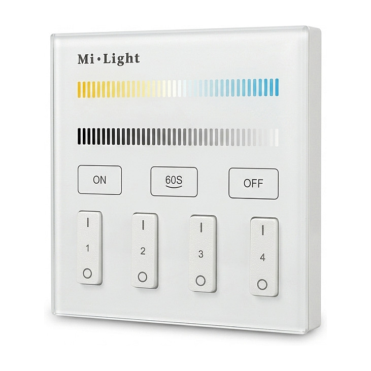 LED Fernbedienung Smart Panel dual white (CCT) 4-Zonen *Milight/Miboxer* Beleuchtung