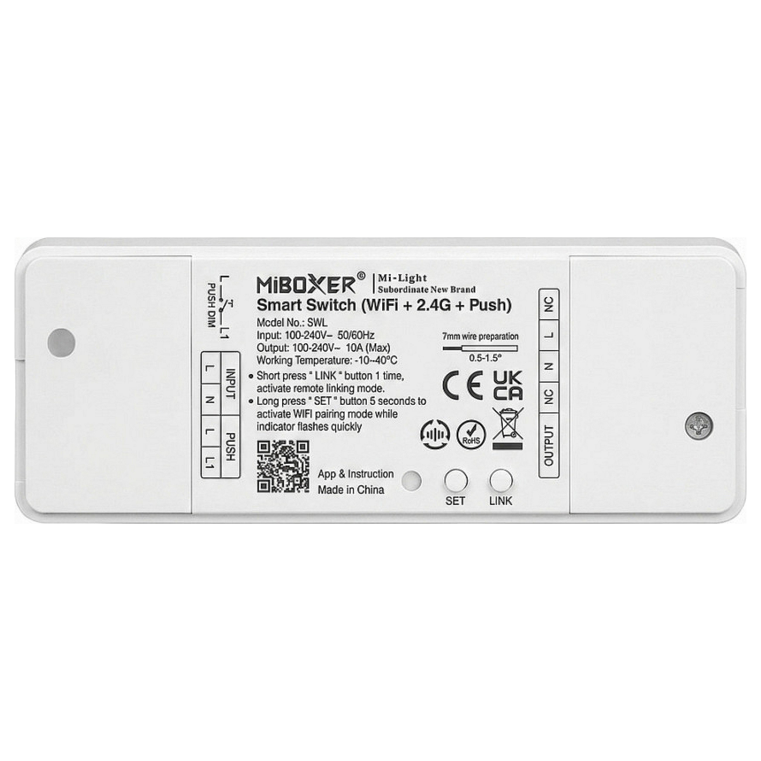 LED Wifi Smart Switch WiFi + 2,4G + Push *Milight/Miboxer* Beleuchtung