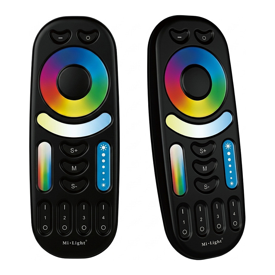 LED Fernbedienung RGB-WW (RGB-CCT) 4 Zonen black *Milight/Miboxer* Beleuchtung
