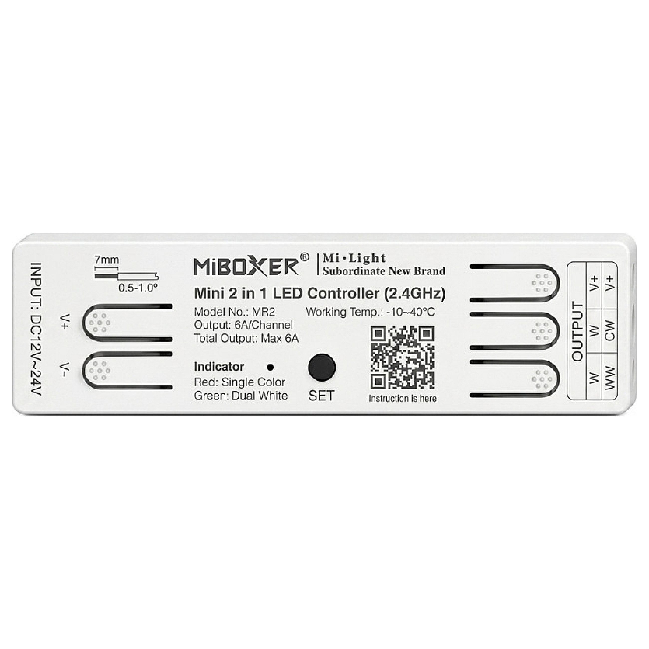 LED Controller Mini-Serie 2in1 (Single color/dual white) 2.4G *Milight/Miboxer* Beleuchtung