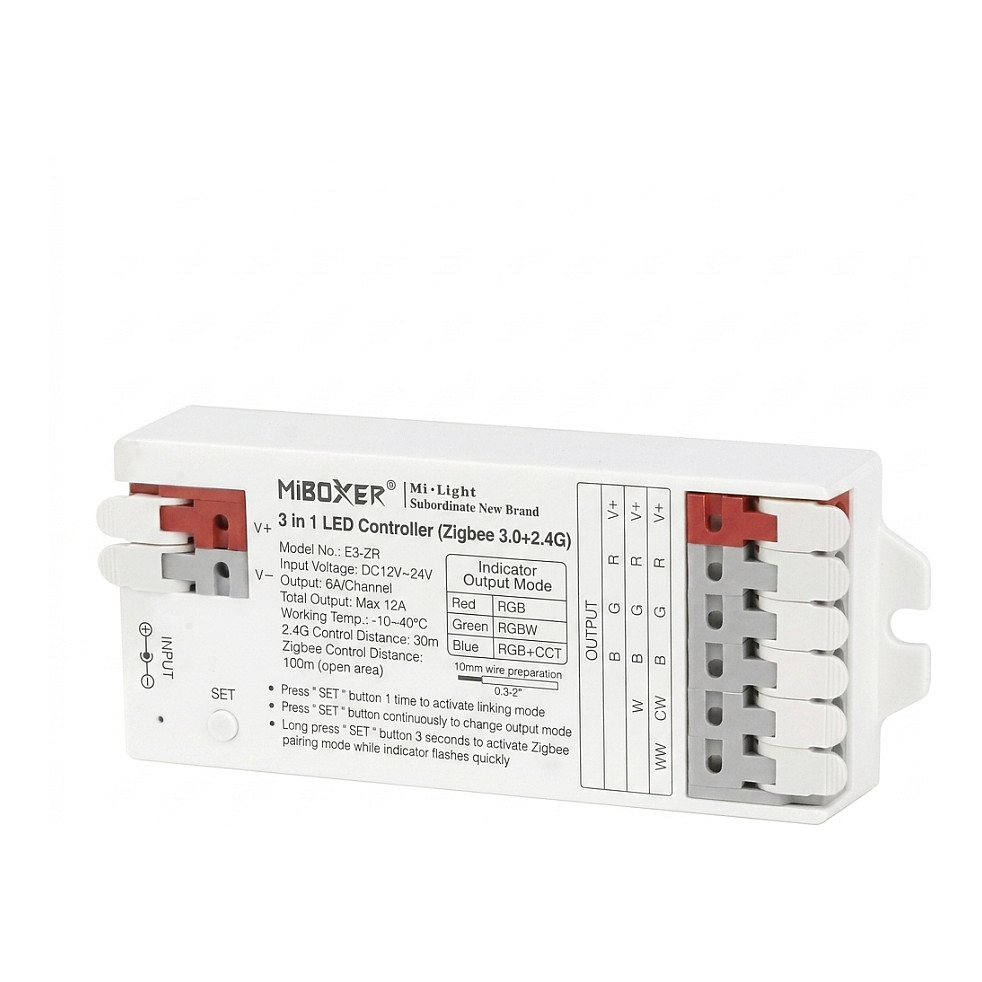 LED Controller E-Serie 3in1 (RGB/RGB-W/RGB+CCT) Zigbee3.0/2.4G *Milight/Miboxer* Beleuchtung