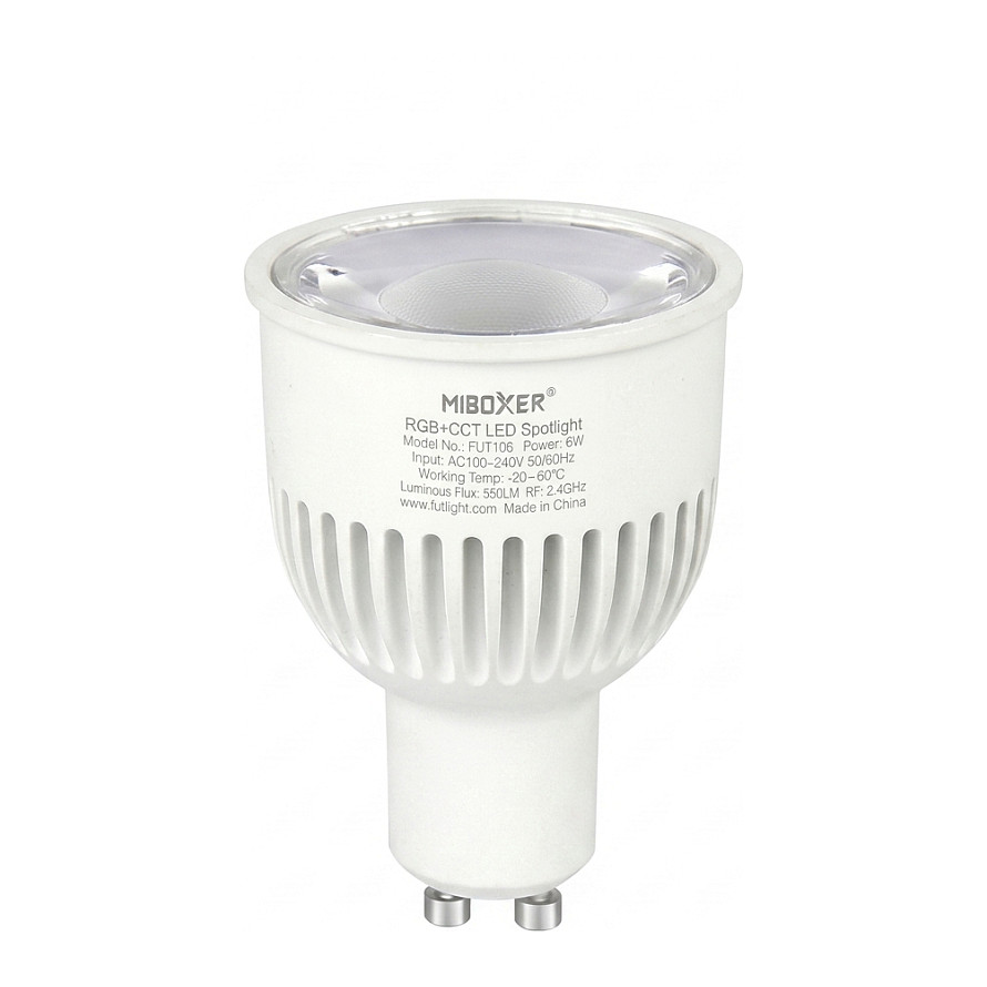LED Retrofit GU10 6W RGB-WW (RGB-CCT) Spot *Milight/Miboxer* Beleuchtung