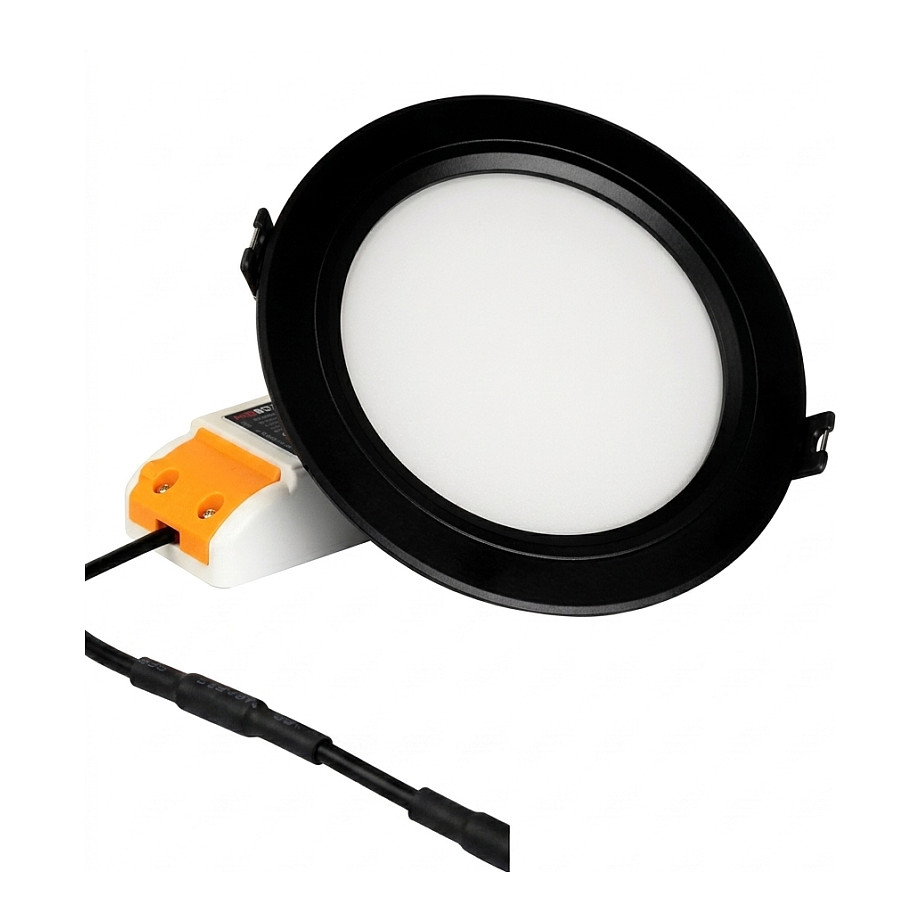 LED Panel Rund 9W RGB-WW mit Funk und WLAN schwarz *Milight/Miboxer* Beleuchtung