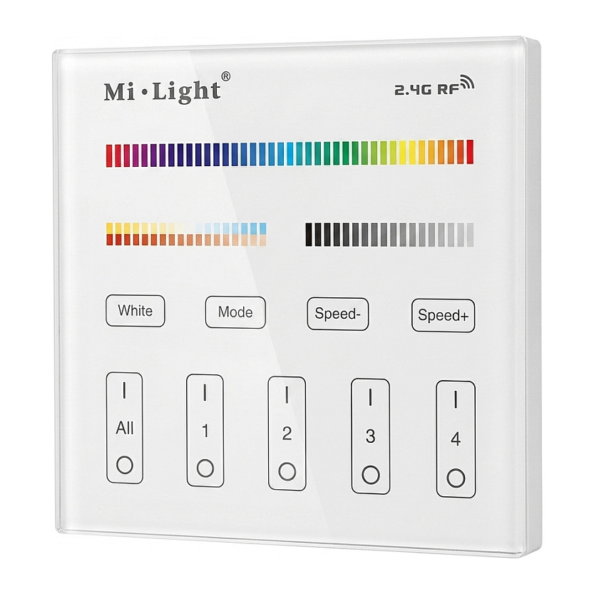 LED Fernbedienung Smart Panel RGB-WW (RGB-CCT) 4 Zonen *Milight/Miboxer* Beleuchtung