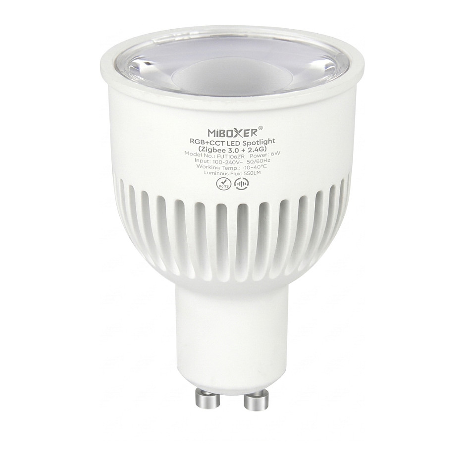 LED Retrofit GU10 6W RGB-WW (RGB-CCT) Spot Zigbee 3.0 + 2.4G*Milight/Miboxer* Beleuchtung