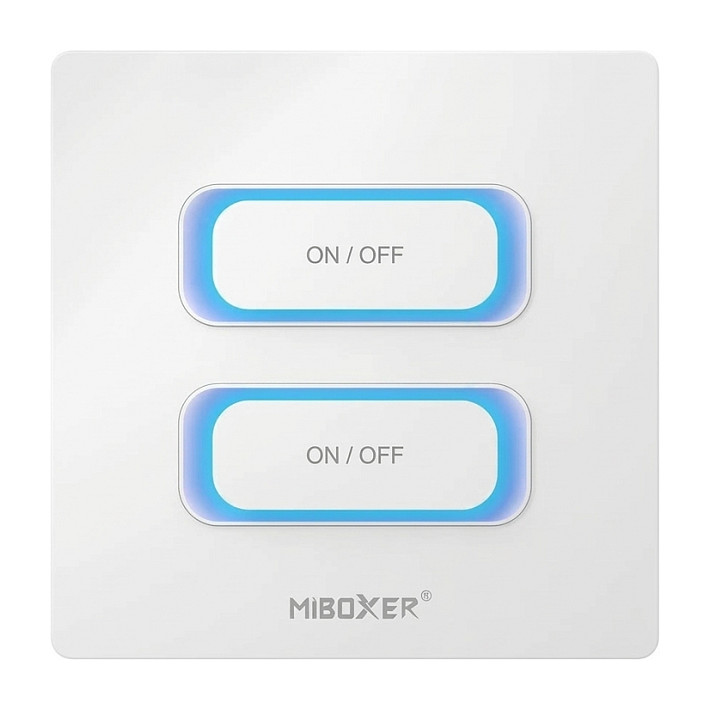 LED Fernbedienung 2 Gang Smart Switch 2,4GHz Bewegungssensor + Dimm *Milight/Miboxer* (w) Beleuchtung