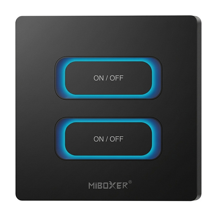 LED Fernbedienung 2 Gang Smart Switch Zigbee 3.0 + 2,4GHz Bewegungssensor + Dimm *Milight/Miboxer* (b) Beleuchtung