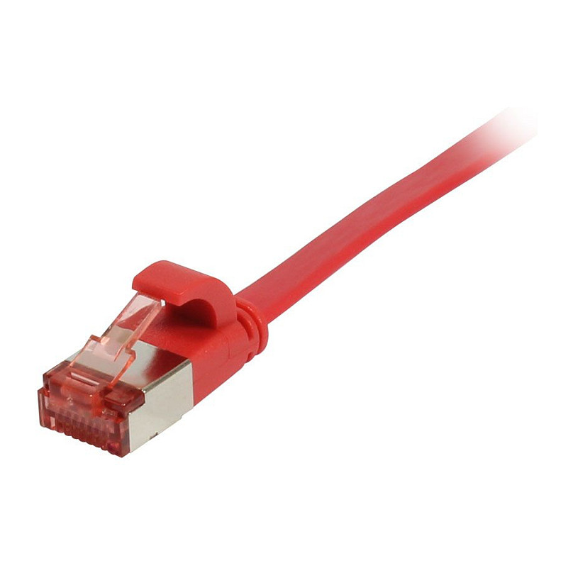 Synergy21 Patchkabel RJ45, CAT6 250Mhz, 0,15m rot, FTP(U/FTP), TPE(Superflex), Flach, , Netzwerk
