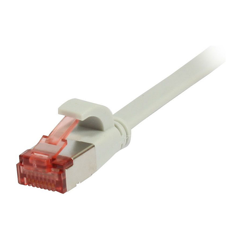 Synergy21 Patchkabel RJ45, CAT6 250Mhz, 0,25m grau, FTP(U/FTP), TPE(Superflex), Flach, , Netzwerk
