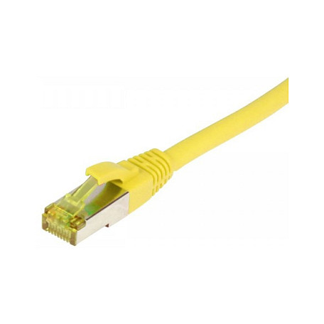 Synergy21 Patchkabel RJ45, CAT6A 500Mhz, 5m, gelb, S-STP(S/FTP), TPE/LSZH(Ultraflex), AWG26, mit CAT7 Rohkabel, Netzwerk