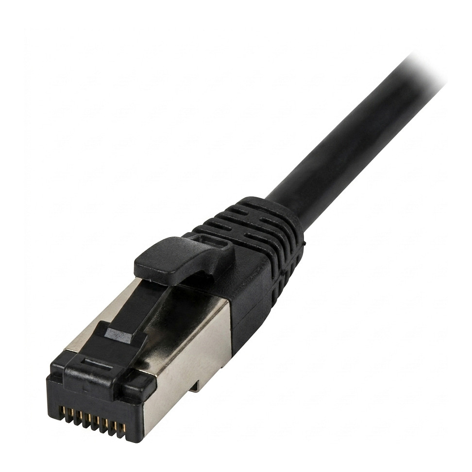 Synergy21 Patchkabel RJ45, CAT8.1 2000Mhz, 5m, schwarz, S-STP(S/FTP), TPE/LSZH(SuperFlex), AWG26, Netzwerk