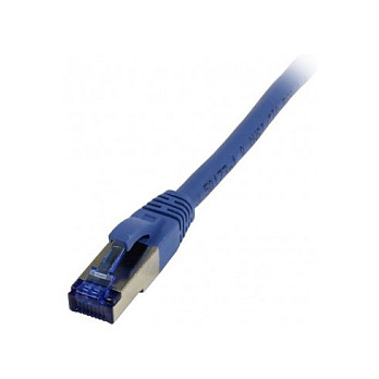 Synergy21 Patchkabel RJ45, CAT6A 500Mhz, 0,5m, blau, S-STP(S/FTP), TPE/LSZH(Superflex), AWG26, Netzwerk