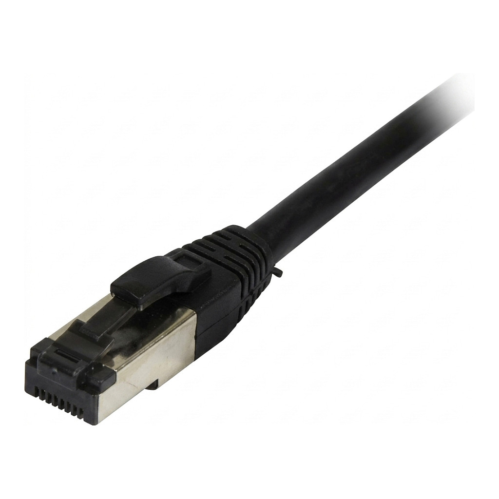 Synergy21 Patchkabel RJ45, CAT8.1 2000Mhz, 1,5m, schwarz, S-STP(S/FTP), TPE/LSZH(SuperFlex), AWG26, Netzwerk