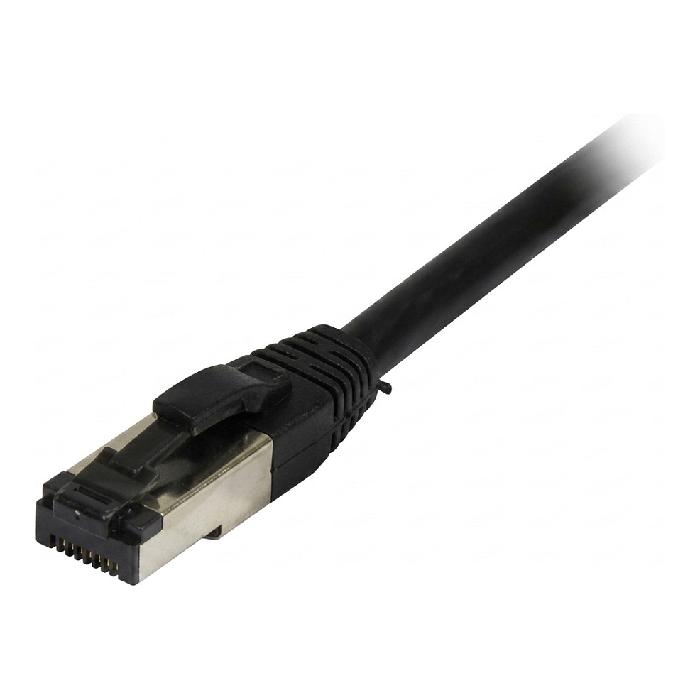 Synergy21 Patchkabel RJ45, CAT8.1 2000Mhz, 2m, schwarz, S-STP(S/FTP), TPE/LSZH(SuperFlex), AWG26, Netzwerk