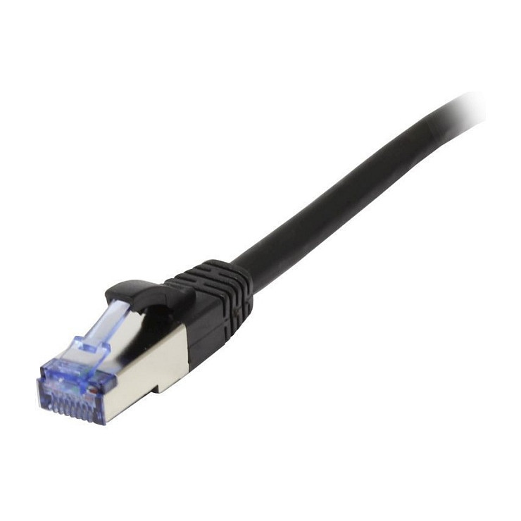 Synergy21 Patchkabel RJ45, CAT6A 500Mhz, 15m, schwarz, S-STP(S/FTP), AWG26, LSZH, Netzwerk