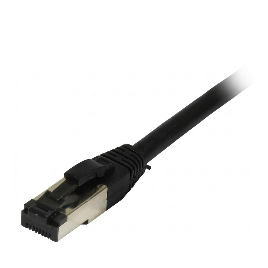 Synergy21 Patchkabel RJ45, CAT8.1 2000Mhz, 1,0m, schwarz, S-STP(S/FTP), TPE/LSZH(SuperFlex), AWG26, Netzwerk
